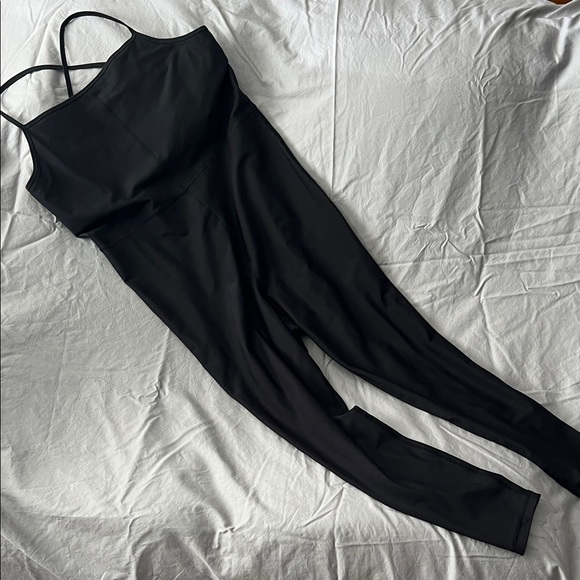 Old Navy Powersoft Black Skinny Jumpsuit - Picture 2 of 2
